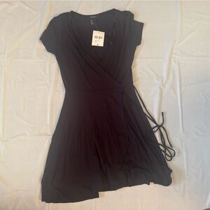 Elegant Black Wrap Dress